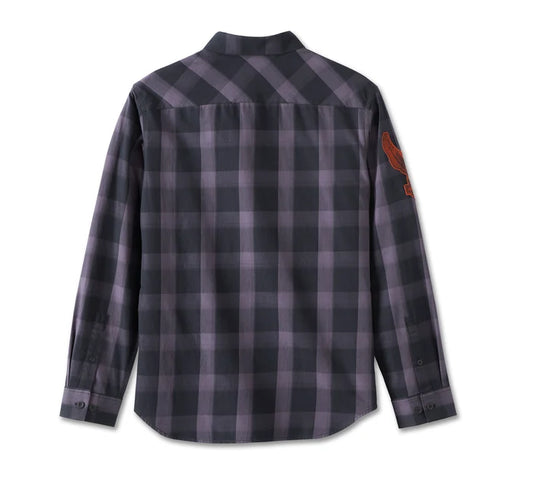 Harley-Davidson Motorbreath Long Sleeve Shirt - Black Plaid