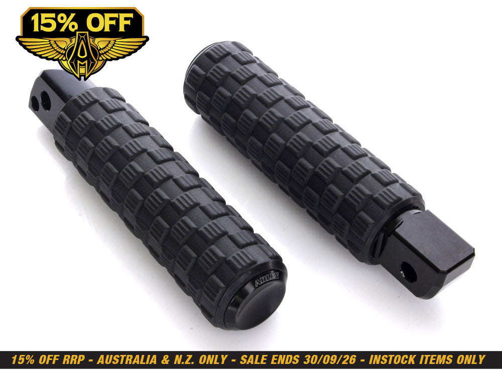 Air Trax Footpegs - Black. Fits Softail 2018up Rear Passenger