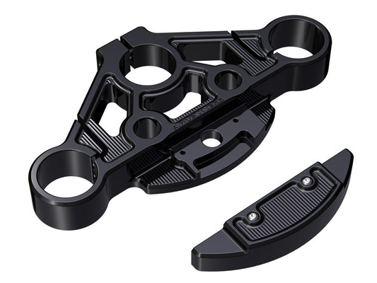 Method Top Triple Tree - Black. Fits Road Glide 2015-2023