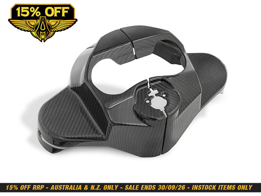 Carbon Fork Cover - Gloss Finish. Fits Road Glide 2024up