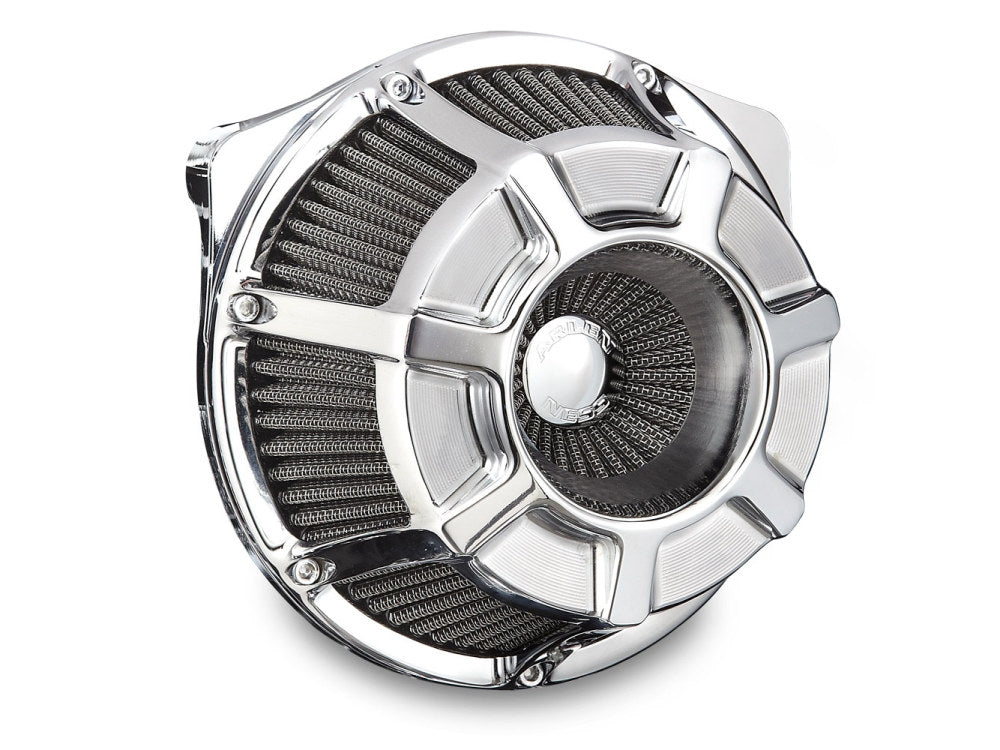 Beveled Air Cleaner Kit - Chrome. Fits Touring 2017-2024 & Softail 2018-2024