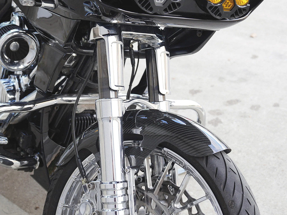 Cafe Front Fender - Carbon Fibre. Fits Most Touring 2014-2024 with 19in. Front Wheel.