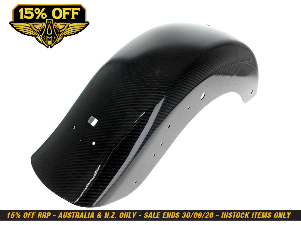 Carbon Rear Fender - Gloss Finish. Fits Touring 2009up with OEM Lighting