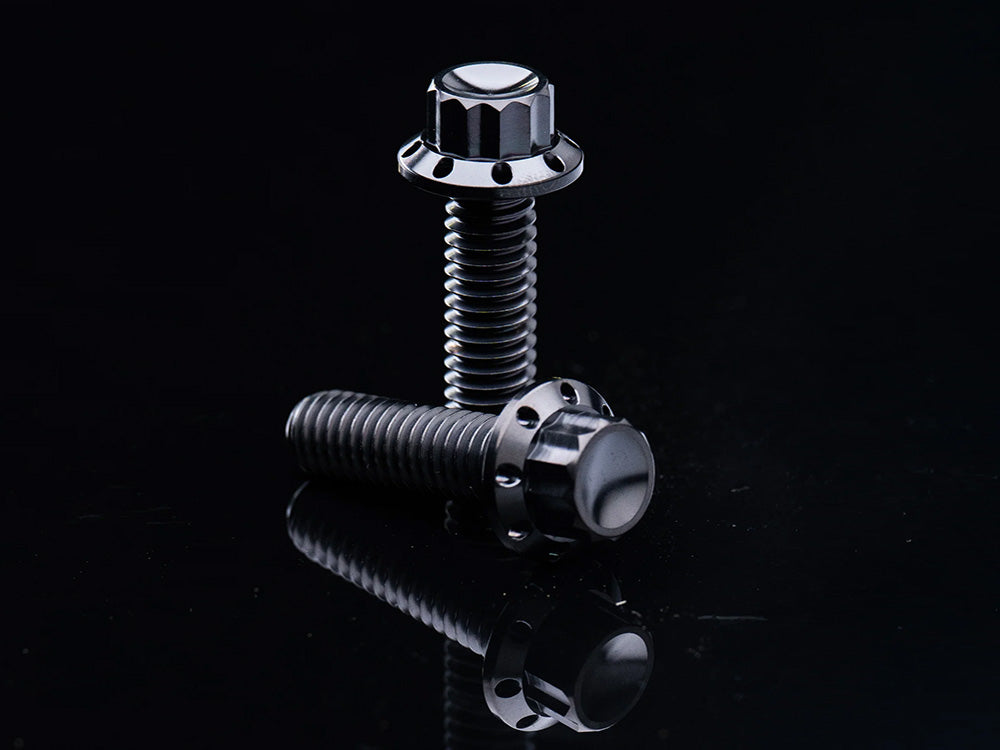 Titanium 12-Point Transmission Top Cover Bolt Kit - Black. Fits Softail 2007-2024, Most Touring 2007-2024 & Dyna 2006-2017
