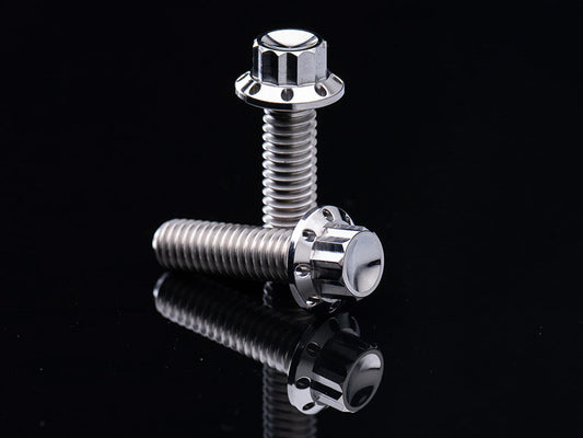 Titanium 12-Point Transmission Top Cover Bolt Kit or Clutch & Brake Perch Bolt Kit - Polished. Fits CVO Touring 2023up, Street Glide & Road Glide 2024up, Touring 2025up & Softail 2025up