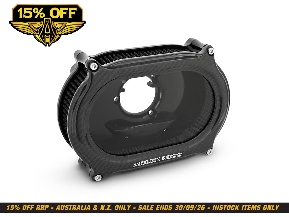 Method Oval Performance Air Cleaner Kit - Carbon Fibre. Fits CVO Touring 2023up, Street Glide & Road Glide 2024up, Touring 2025up & Softail 2025up