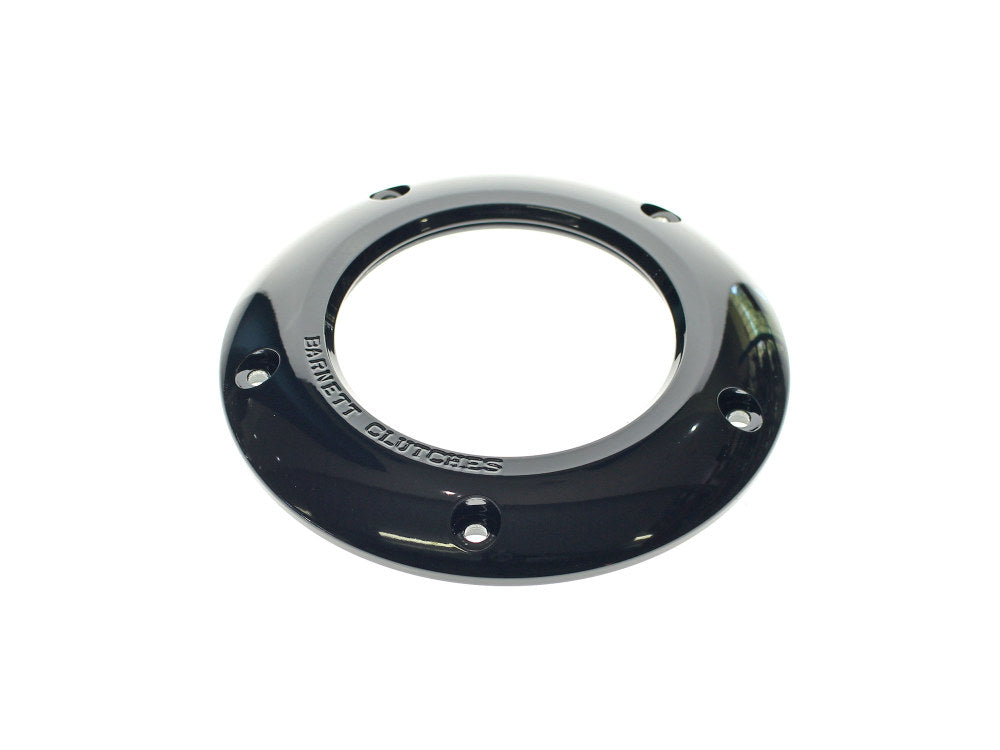 Scorpion Series Clear Derby Cover - Black. Fits Softail 2018up