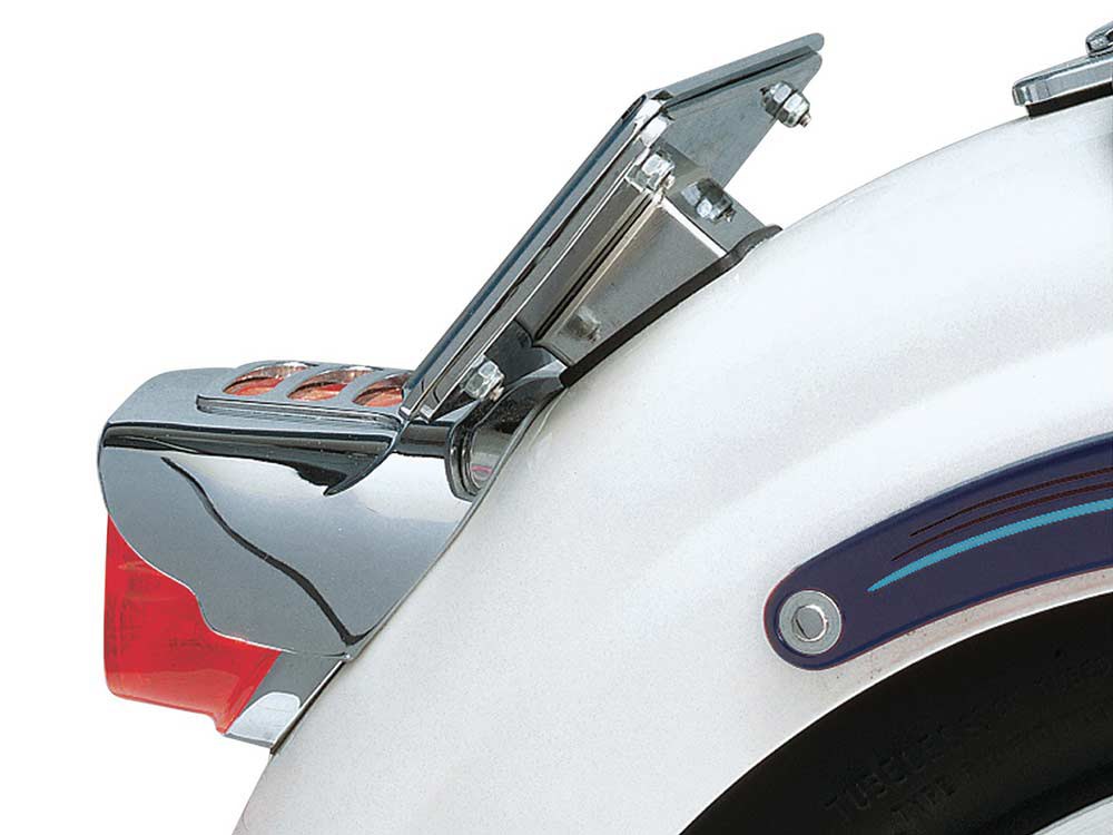 Laydown Original Style Number Plate Mount - Chrome.