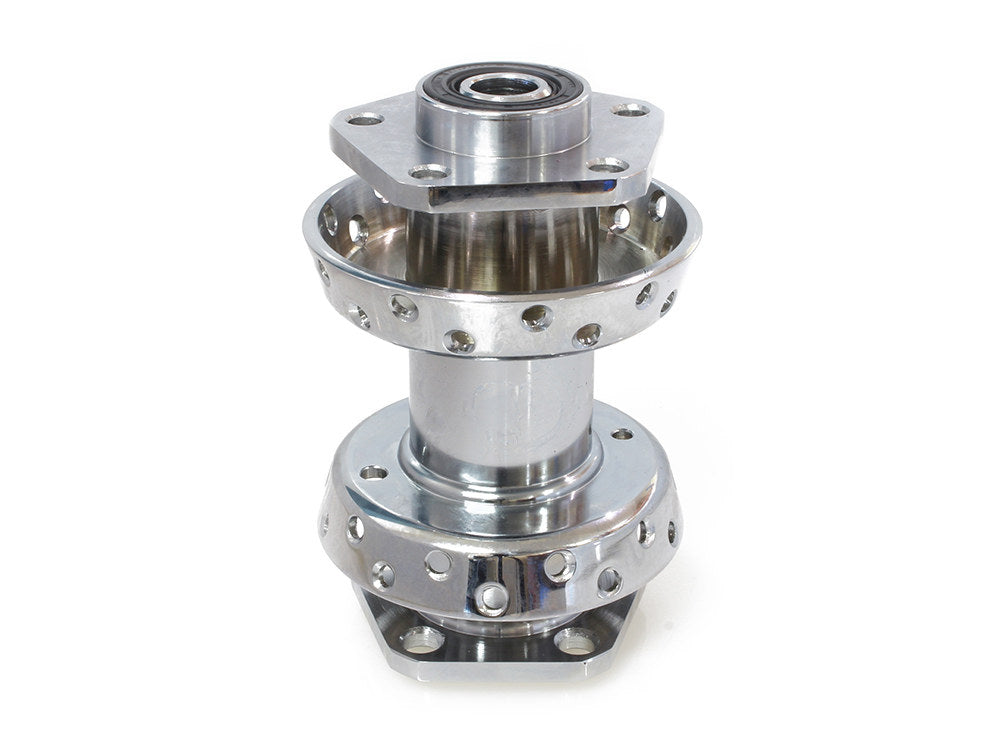Rear Wheel Hub - Chrome. Fits Big Twin & Sportster 1986-1999.