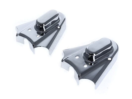 Rear Axle Covers - Chrome. Fits Softail 1986-2007