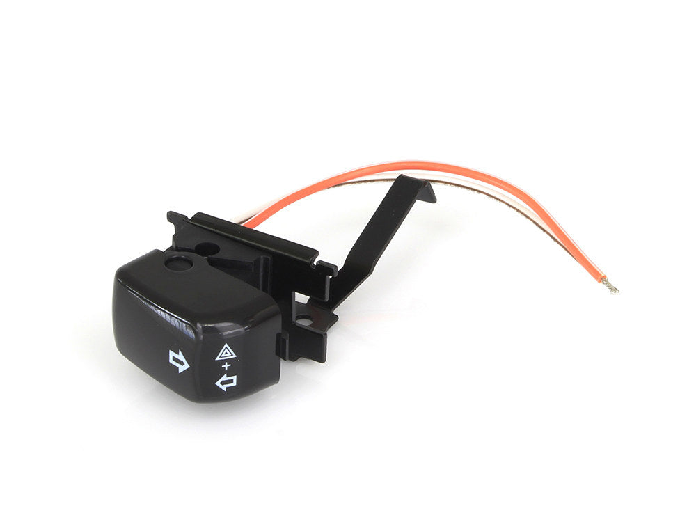 Right Hand Turn Signal Handlebar Switch - Black. Fits Softail 1996-2011, Dyna 1996-2012, Sportster 1996-2013 & Touring 1996-2013