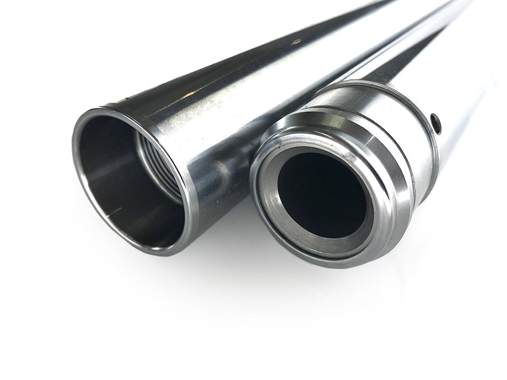 Hard Chrome Fork Tubes. Stock Length. Fits FX Softail 2000-2015 & Dyna Wide Glide 2000-2005