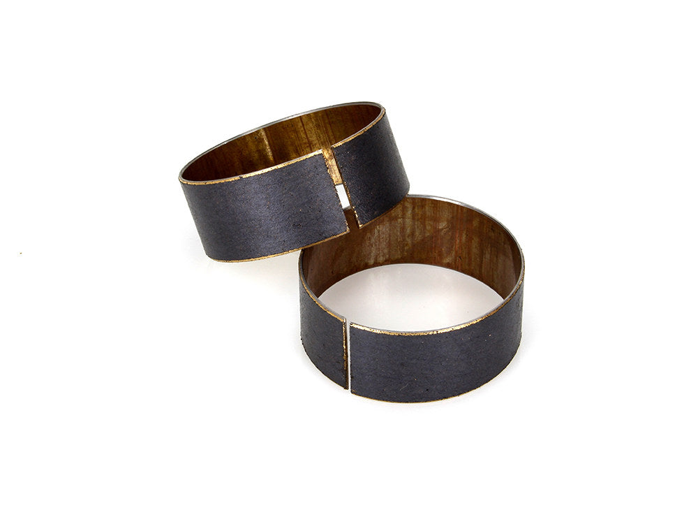 49mm Fork Tube Bushing - Sold as a Pair. Fits Dyna 2006-2017, V-Rod 2002-2011, Touring 2014-2016, Rocker 2008-2011, Breakout 2013-2017 & Street Bob 2020up