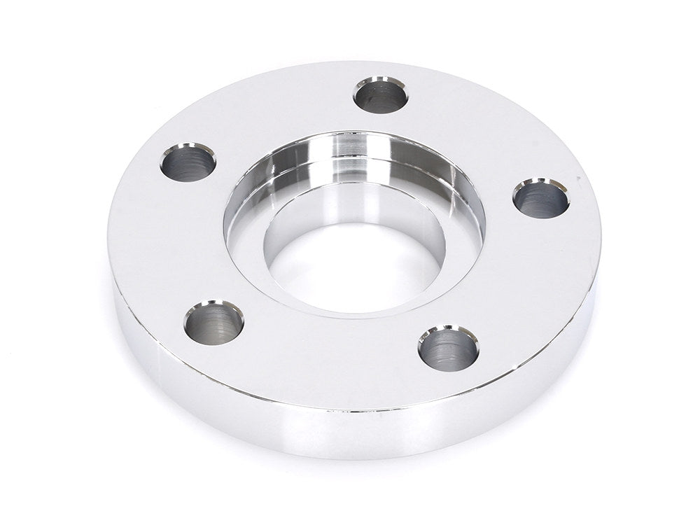 5/8in. Pulley Spacer with Lip. Fits H-D 2000up Wheels. Chrome.