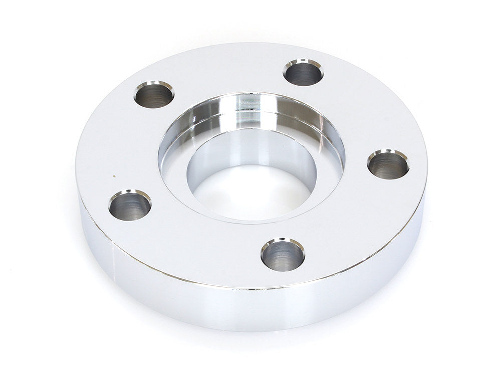 3/4in. Pulley Spacer with Lip. Fits H-D 2000up Wheels. Chrome.