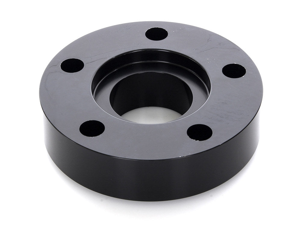 1in. Pulley Spacer with Lip. Fits H-D 2000up Wheels. Gloss Black.