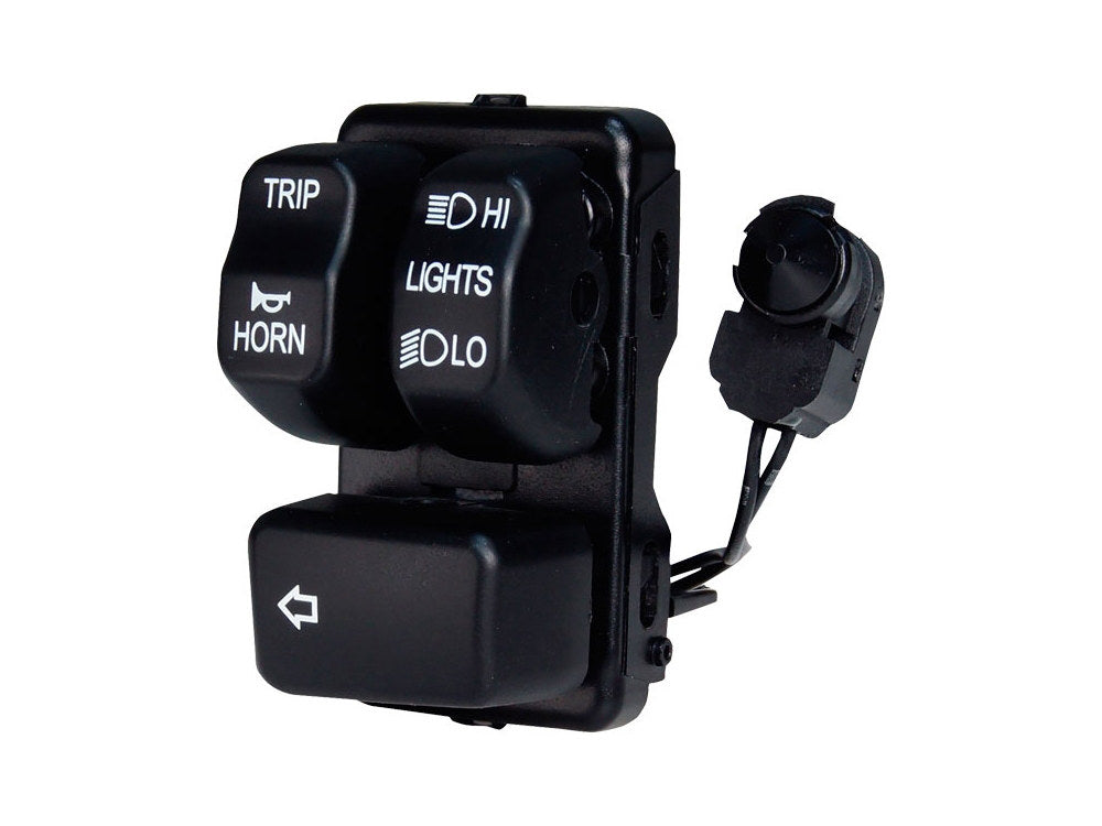 Left Hand CanBus Handlebar Control Module - Black Switches. Fits Softail 2011-2024, Dyna 2012-2017 & Sportster 2014-2021