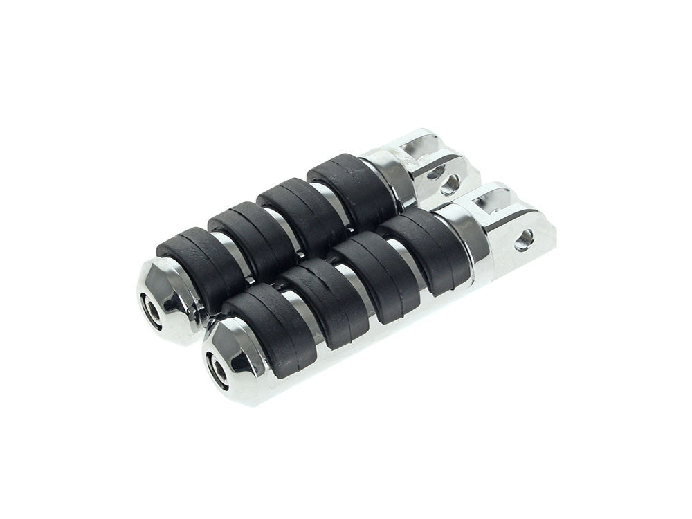 Comfort Iso Style Large Footpegs - Chrome. Fits Softail 2018up Front Rider