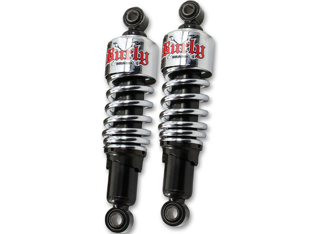 10-1/2in. Slammer Rear Shock Absorbers - Chrome. Fits Sportster 2004-2021