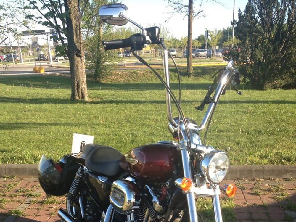 14in. x 1in. Narrow Ape Hanger Handlebar - Chrome.
