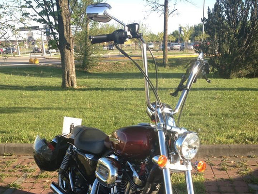 14in. x 1in. Narrow Ape Hanger Handlebar - Chrome.