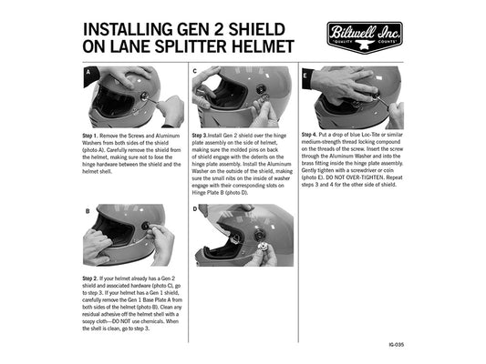 Replacement Baseplate Set for Gen 2 Biltwell Gringo S, SV and Lane Splitter