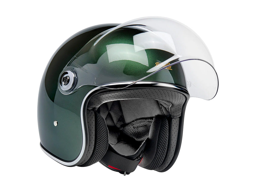 Tahoe Open Face Helmet - Metallic Sierra Green. Size Small with ECE R22.06 Compliance