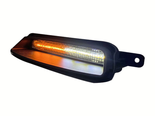 Dynamic LED Black Fairing Vent Insert for Indian Motorcycles - 2019-2023 Indian Chieftain, Chieftain Limited, Chieftain Dark Horse, Chieftain Elite, Roadmaster Dark Horse, 2021-2023 Roadmaster Limited.