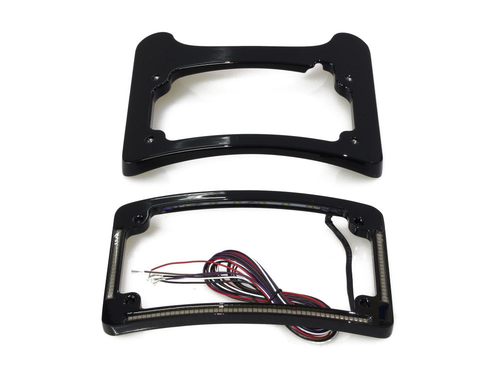 Turn Signal Eliminator Kit - Black with Amber LED's for Turn Signals. Fits Most Touring 2014-2024