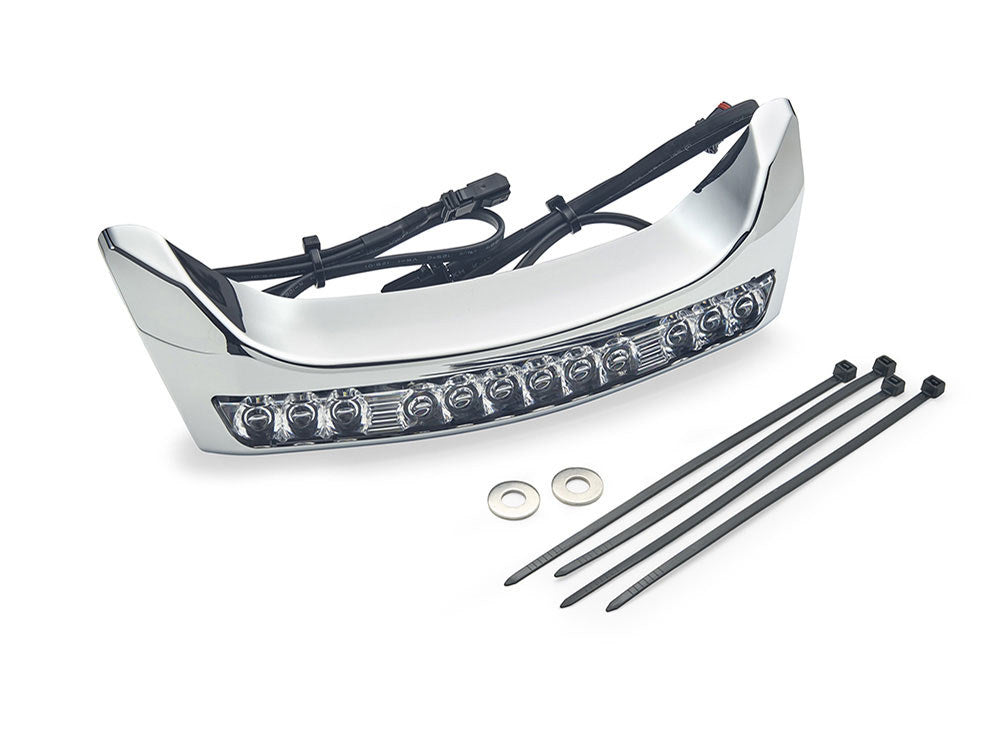 GOAT-E LED Driving Light Bar - Chrome. Fits CVO Street Glide 2023up & Street Glide 2024up