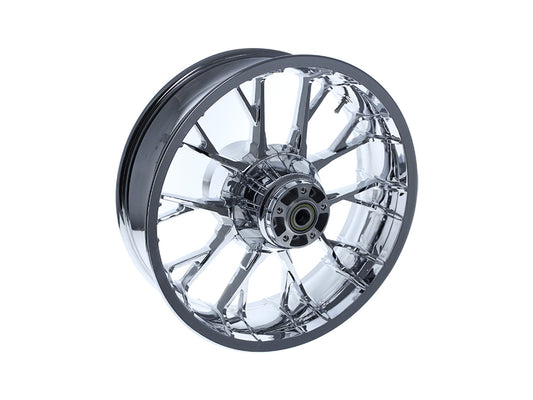 18in. x 5.50in. wide Marlin 3D Wheel with Rear Hub - Chrome. Fits Touring 2009up with ABS