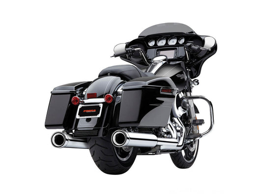 4in. Neighbor Hater Slip-On Mufflers - Chrome. Fits Touring 1995-2016 & Trike 2017-2020.