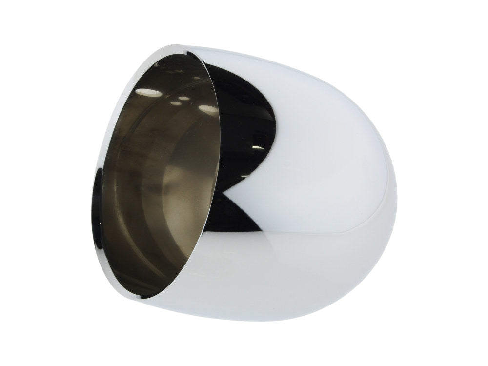 Deep Bullet Style Gauge Cup - Chrome. Fits 3-3/8in. Diameter Gauge.