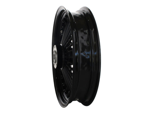16in. x 3.5in. Mammoth Fat Spoke Rear Wheel - Gloss Black. Fits Softail 2011up.