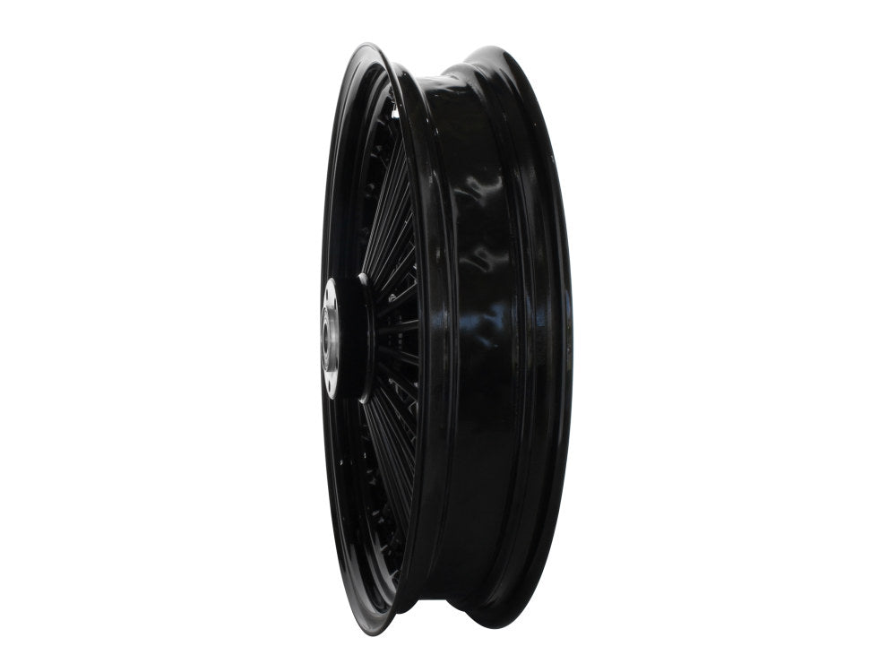 18in. x 3.5in. Mammoth Fat Spoke Rear Wheel - Gloss Black. Fits Softail 2011up.
