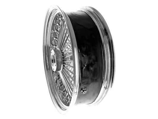 18in. x 5.5in. Mammoth Fat Spoke Rear Wheel - Chrome. Fits Softail 2008up.