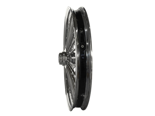 21in. x 2.15in. Mammoth Fat Spoke Front Wheel - Chrome. Fits FX Softail 2000-2006 & Dyna Wide Glide 2000-2005.