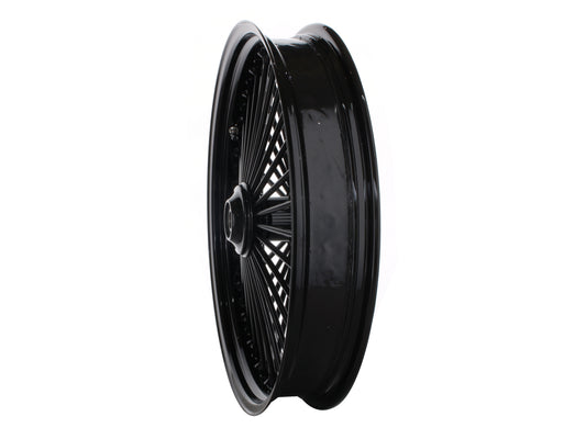 21in. x 3.5in. Mammoth Fat Spoke Front Wheel - Gloss Black. Fits Mid Glide Dyna 2012-2017 & FX Softail 2018up.