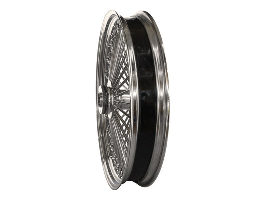 23in. x 3.5in. Mammoth Fat Spoke Front Wheel - Chrome. Fits Touring 2008up