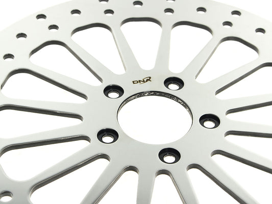 12.6in. Front Super Spoke SS2 Disc Rotor - Polished. Fits Touring 2024up with Custom Wheel and Hub Mounted 320mm Rotors