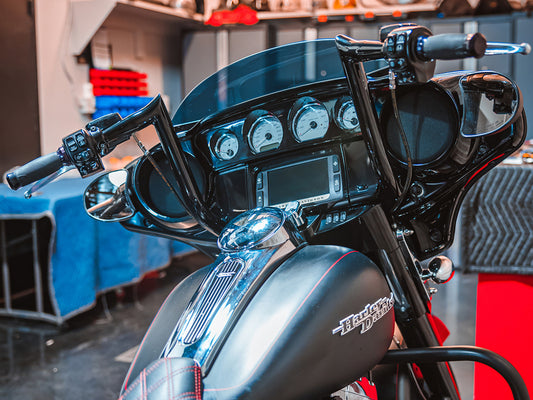 14in. x 1-1/2in. Assault Handlebar - Gloss Black. Fits Ultra Models 1996-2024 and Street Glide 1996-2023