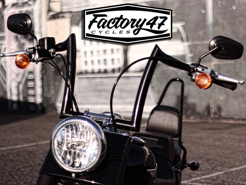 12in. x 1-1/2in. Classic 47 Malo Handlebar - Gloss Black.