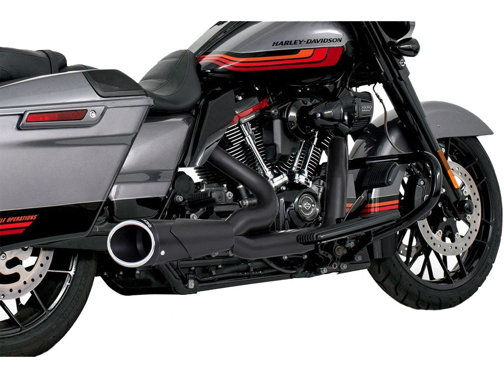 Combat Exhaust - Black with Black End Cap. Fits Touring 2017up.