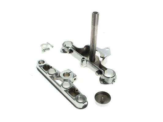Triple Tree Kit - Chrome. Fits FL Softail 1986-1999