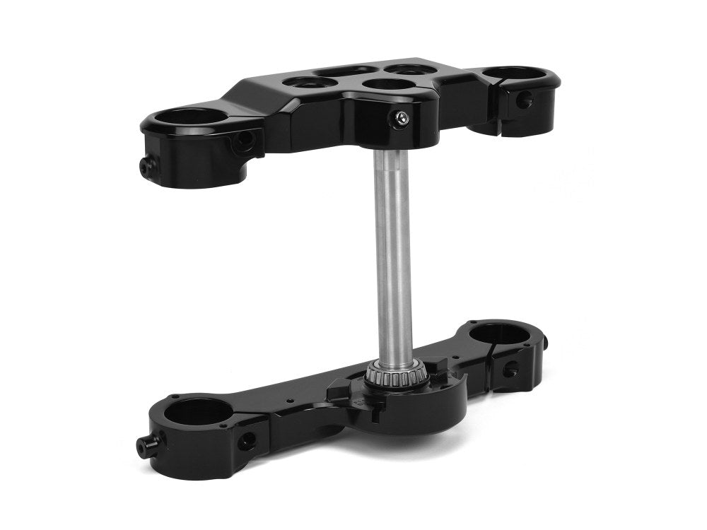 4 Degree Raked Triple Tree Kit - Black. Fits Fat Boy 2018up with 21in. or 23in. Wheel Upgrade.
