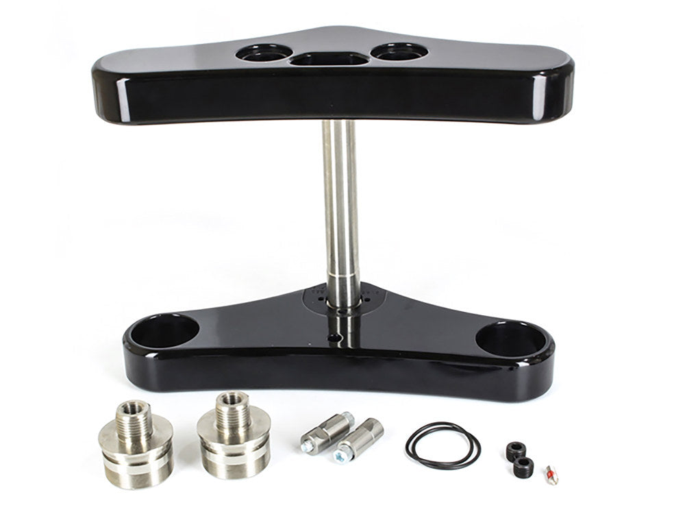 3 Degree Raked Wide Glide Triple Tree Kit - Black. Fits Dyna 2006-2011 & Dyna Wide Glide 2006-2017.