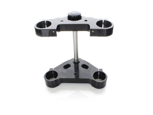 8 Degree Raked Triple Tree Kit - Black. Fits V-Rod 2012-2017 with OEM Inverted Front End & 26in. Wheel Upgrade.