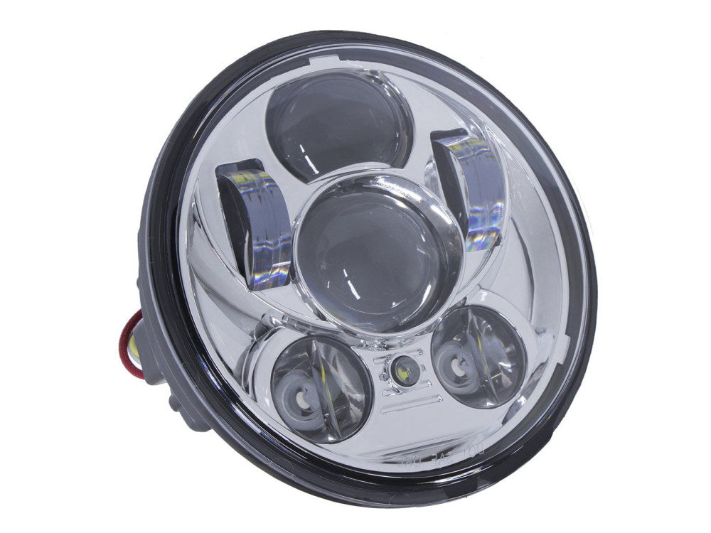 50w 5-3/4in. Headlight with Parker Light - Chrome. Fits most Yamaha.