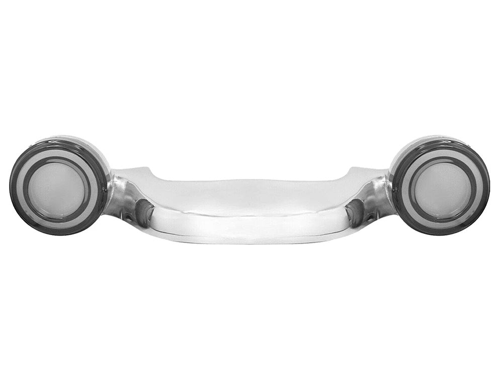 Fusion FX Chrome LED Rear Turn Signal Lightbar with Smoke Lenses. Fits Most Touring 2014-2024