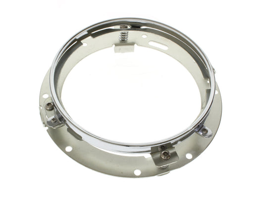 7in. Headlamp Insert Adaptor Bracket - Chrome. Fits All 2013 earlier Touring & all FreightTrain Nacelle.